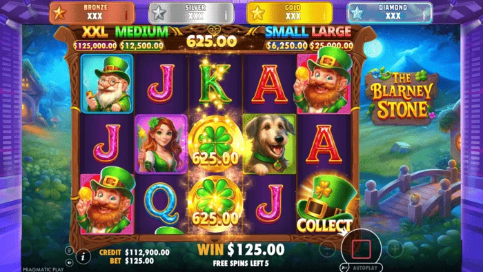 The Blarney Stone - layar Money Collect dengan topi di gulungan kelima